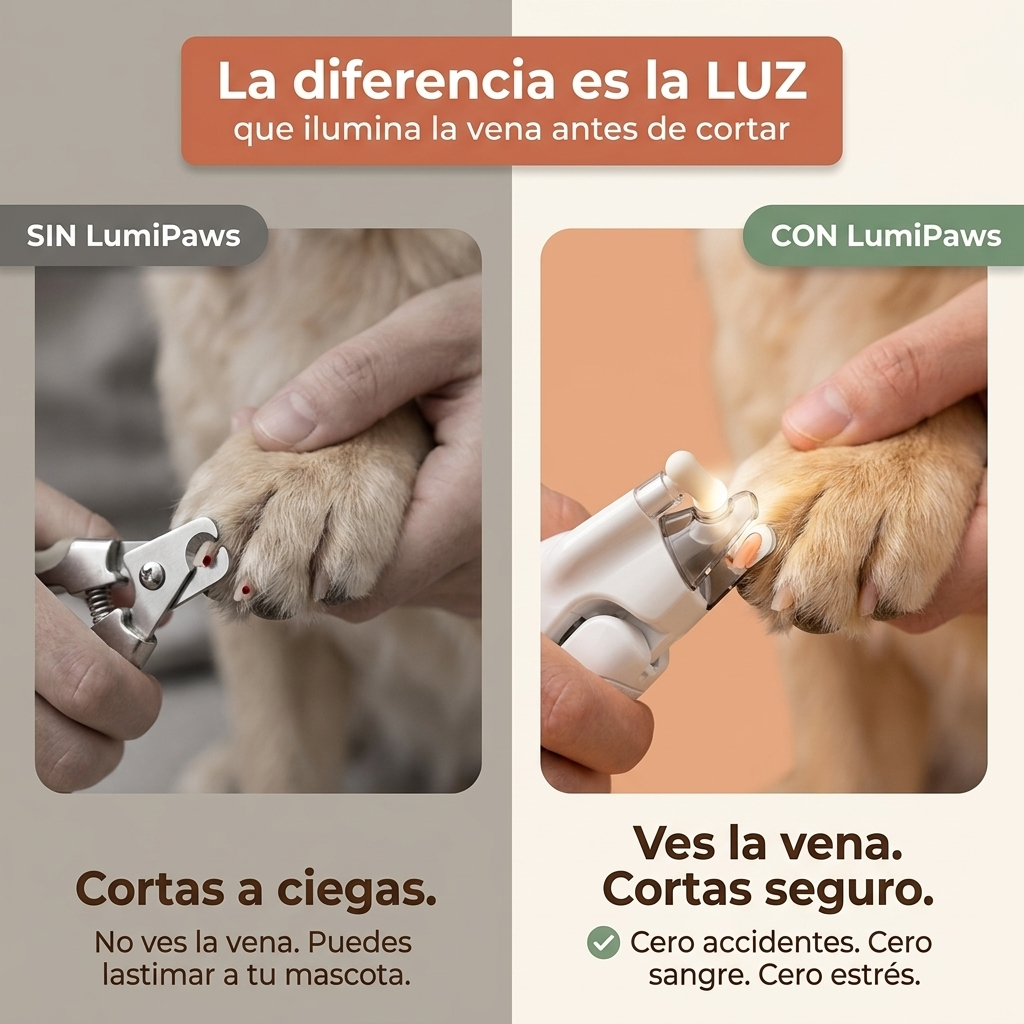 LumiPaws™ Cortauñas LED para Perros y Gatos
